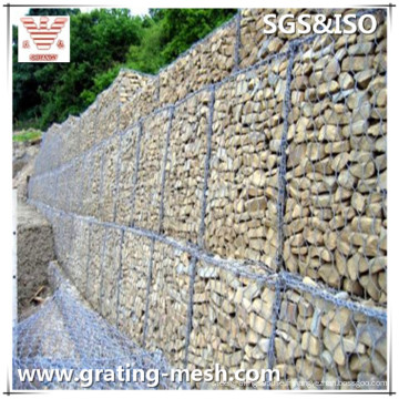 PVC enduit / galvanisé / grillage en acier / boîte de Gabion pour des murs de soutènement